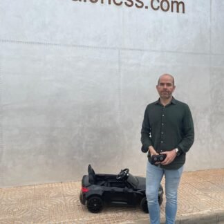 VENTA Coche eléctrico 12v, BMW M4, negro, rc, asiento plástico, ruedas plástico - INDA275-BNM4BLACK